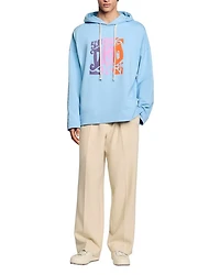 Graphic Oversized Pullover Hoodie