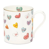 Love Hearts Mugs, Set of 2