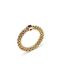 Fope 18K Yellow Gold Souls Ruby Flex'it Ring