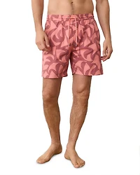 Printed Lined 6" Swim Shorts