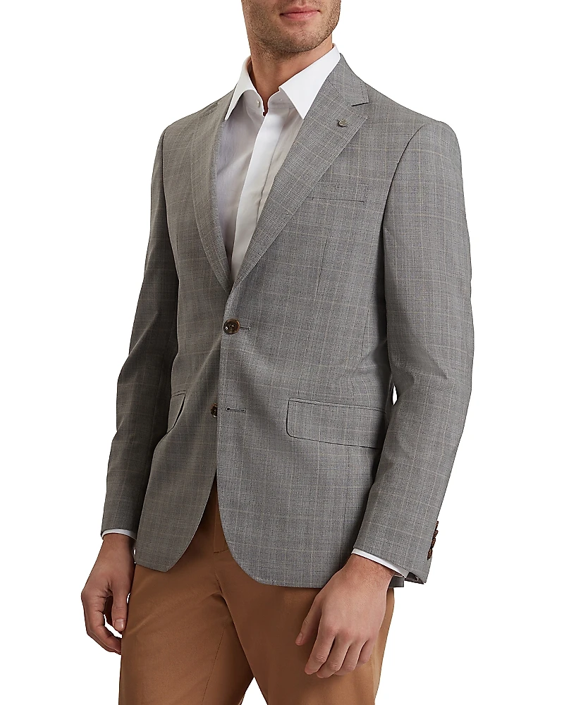 Ted Baker Ron Classic Wool Check Modern Fit Suit Jacket