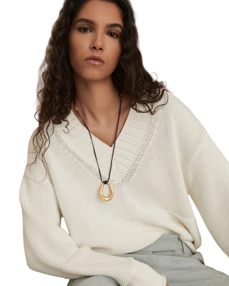 Jenny Knit V Neck Sweater