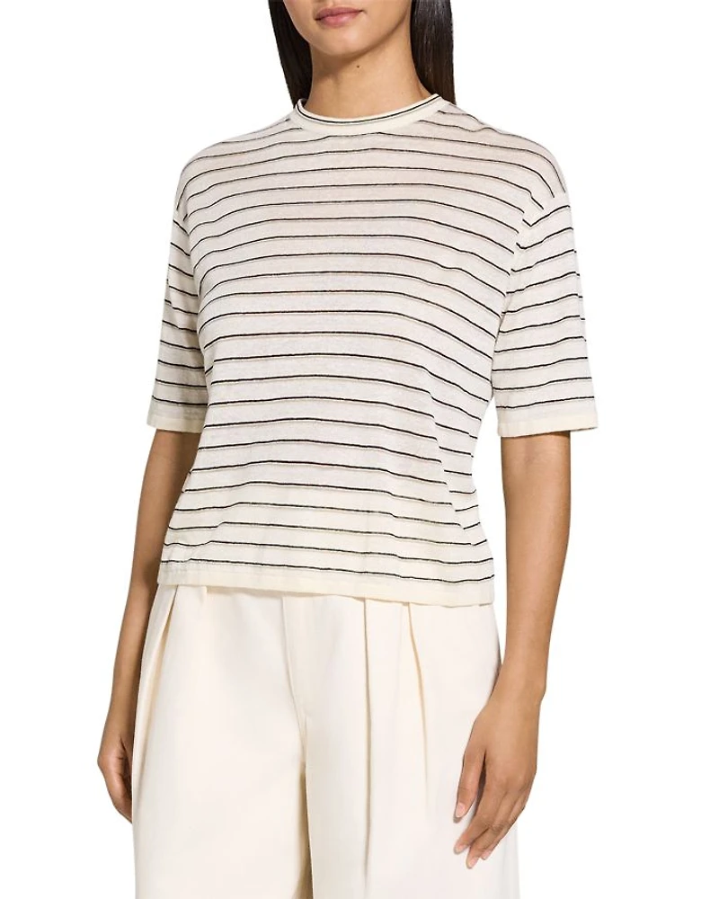 Boyfriend Tee Linen-Blend