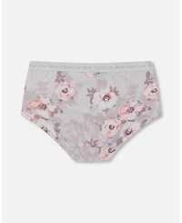 Girls' Printed Organic Cotton Short Panty - Little Kid