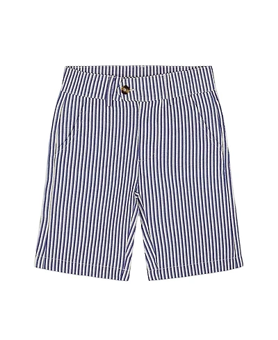 Deux par Boys' Slant Pocket Bermuda Striped Shorts - Little Kid