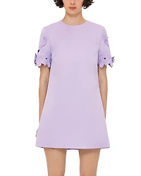 Leo Lin Aurie Applique Short Sleeve Mini Dress