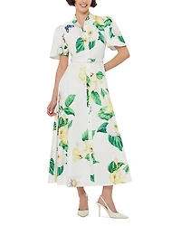 Leo Lin Bianca Short Sleeve Midi Dress