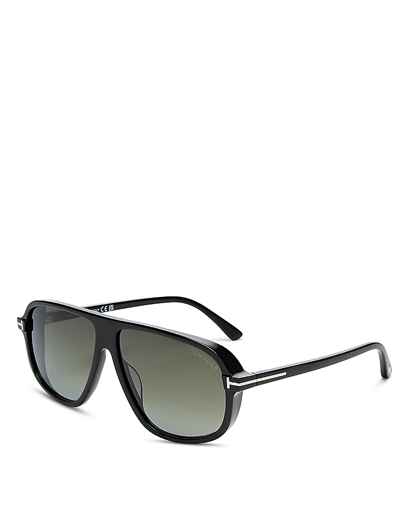 Tom Ford Guillaume Pilot Sunglasses, 61mm
