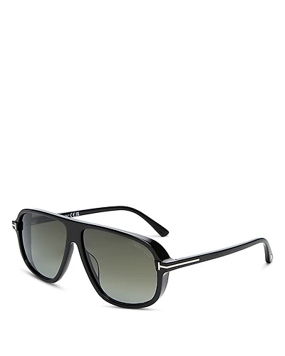 Tom Ford Guillaume Pilot Sunglasses, 61mm
