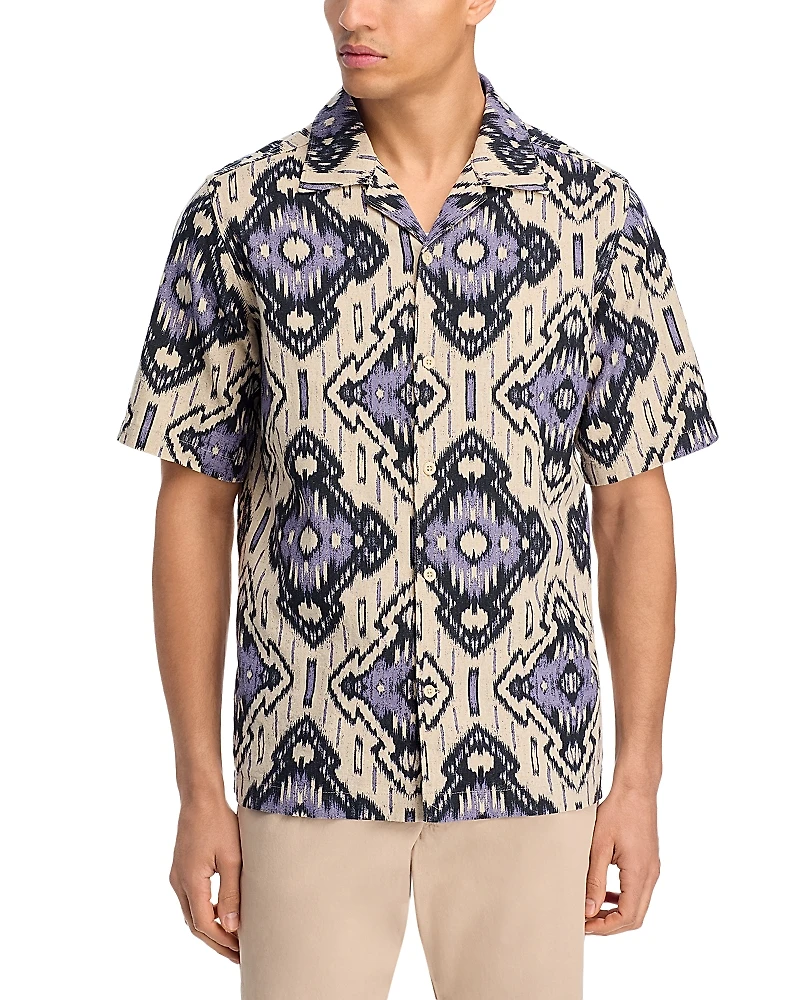 NN07 Julio Printed Camp Shirt