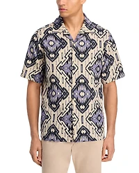 NN07 Julio Printed Camp Shirt