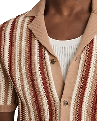 Carrington Crochet Camp Shirt