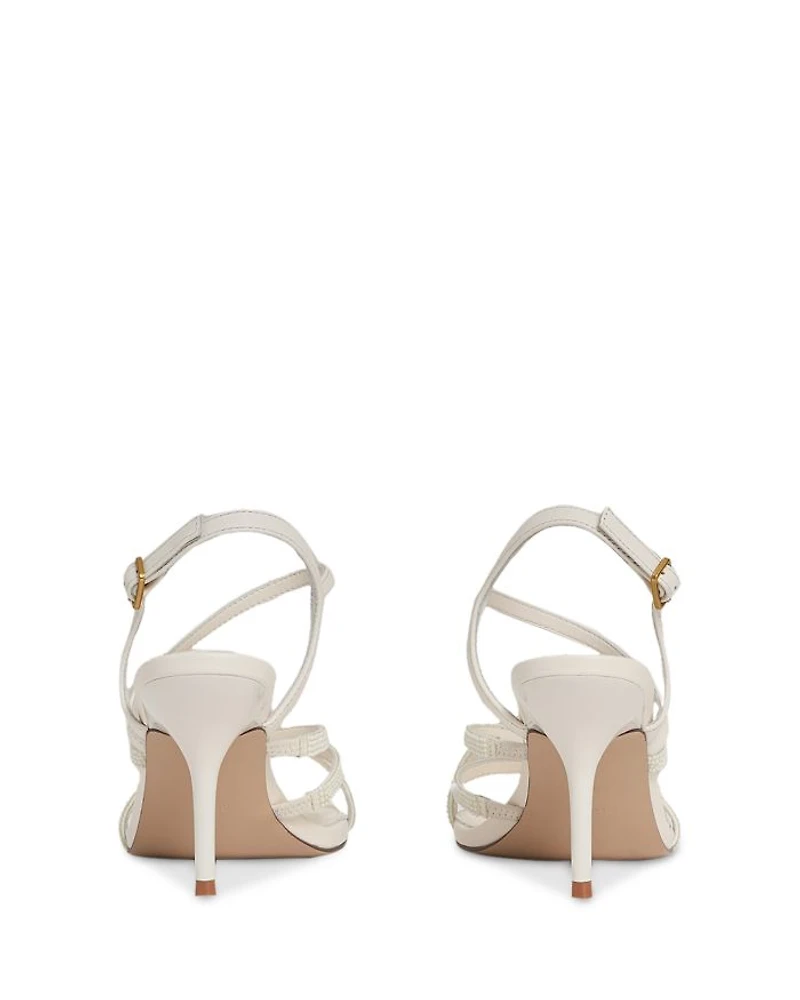 Women's Elise Barely There Square Toe Strappy High Heel Sandals