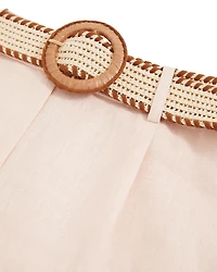 Beau Linen Belted Shorts