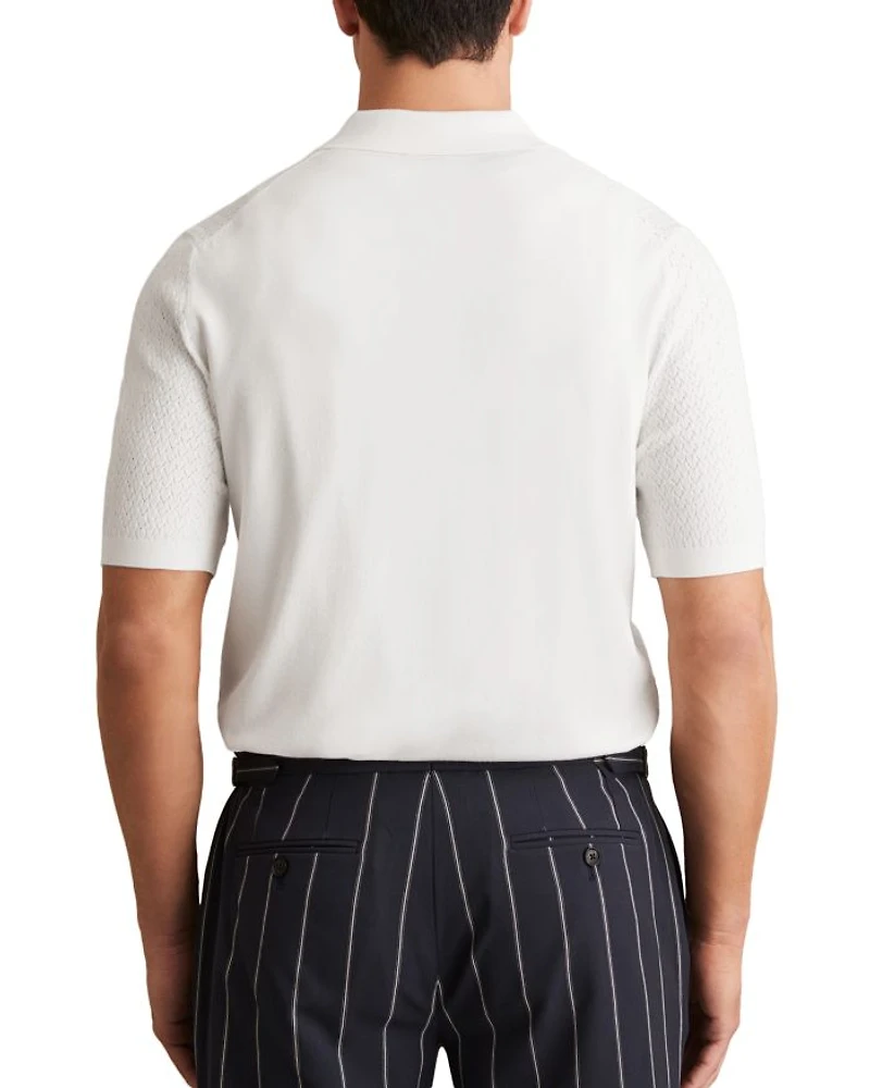 Thames Slim Fit Textured Short Sleeve Shirt