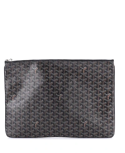 Pre-Owned Goyard Gm Senat Zip Pouch Coated Canvas