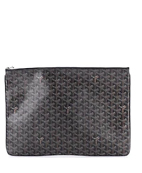 Pre-Owned Goyard Gm Senat Zip Pouch Coated Canvas