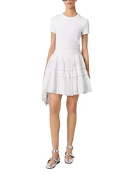 Short Embroidered Skirt