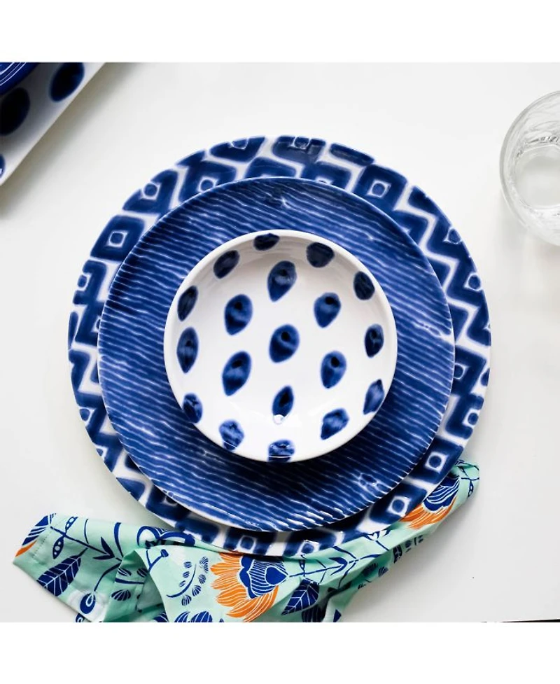 Santorini Diamond Dinner Plate
