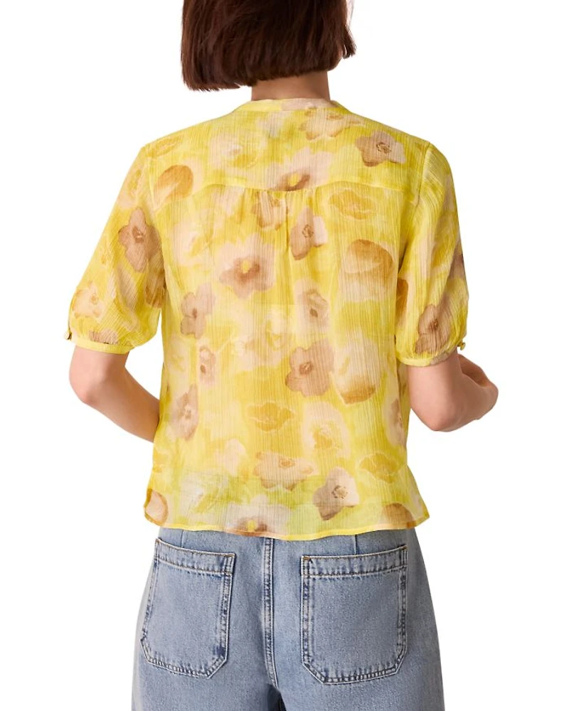 Sunshine Floral Texture Blouse