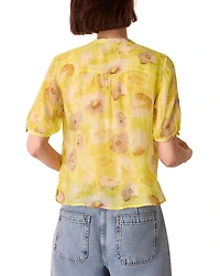 Sunshine Floral Texture Blouse
