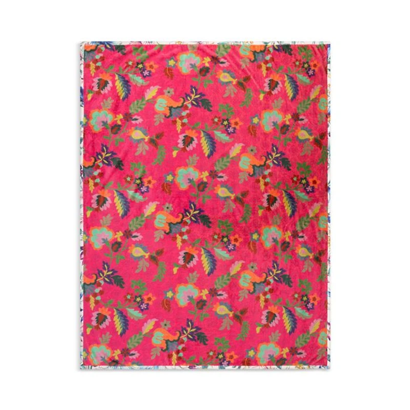 Verney Floral Reversible Travel Blanket