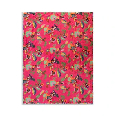Verney Floral Reversible Travel Blanket