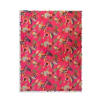 Verney Floral Reversible Travel Blanket