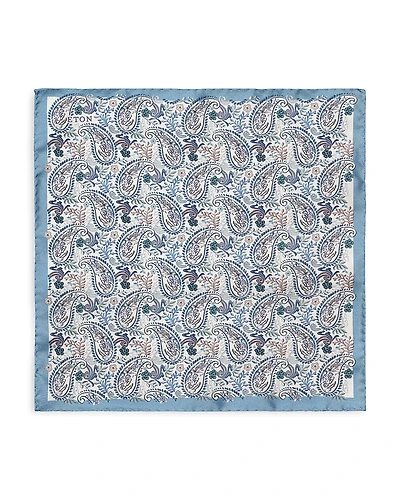 Eton Paisley Silk Pocket Square