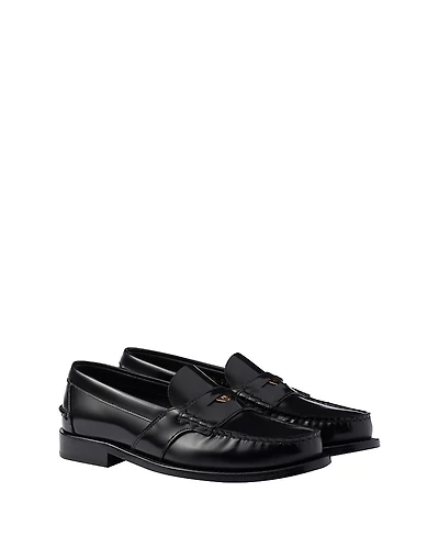 Prada Women's Brushed Leather Loafers