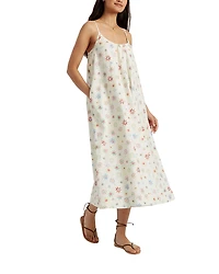 Chinti & Parker Women's Linen-Cotton Etoile Sundress