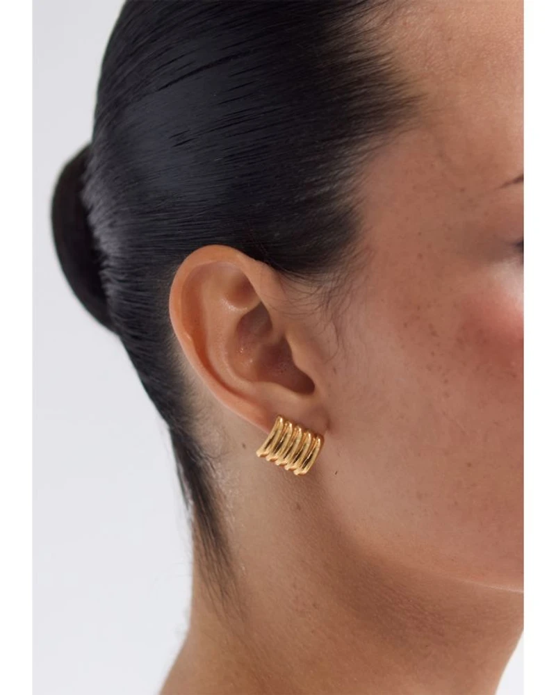 Clemmie Multi Row Stud Earrings