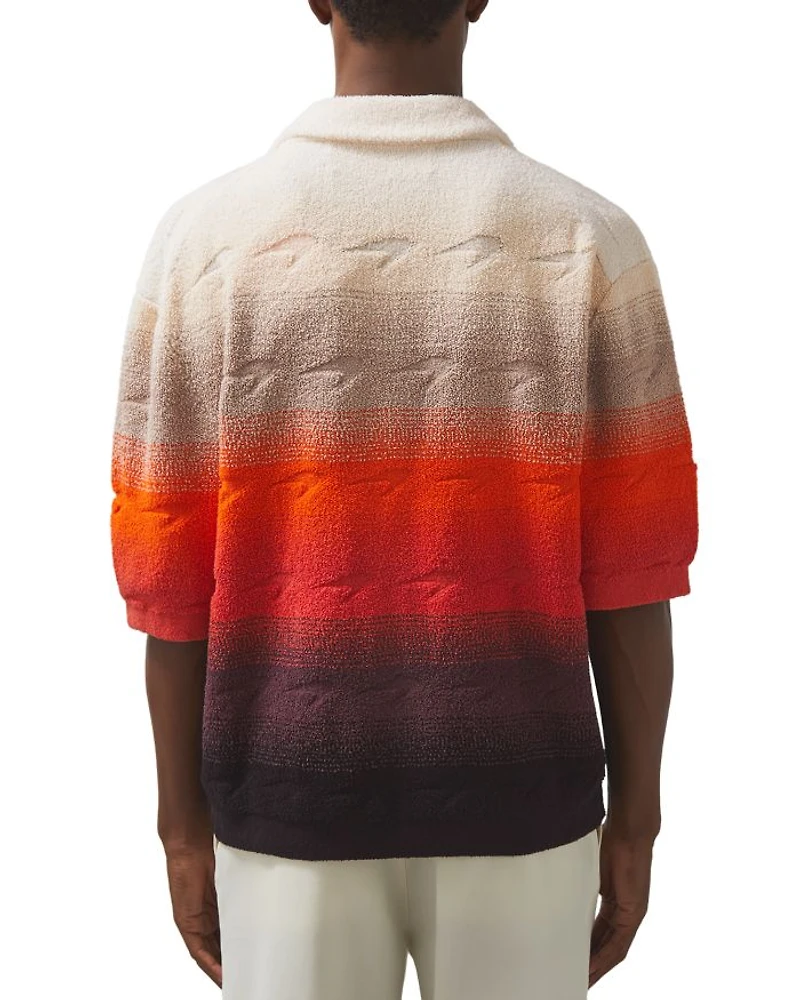 Short Sleeve Knitted Towelling Shirt