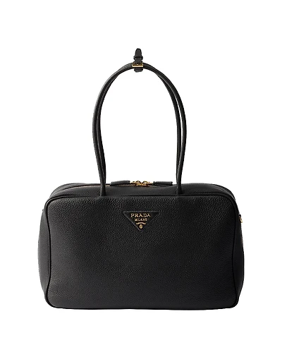 Prada Large Leather Top-Handle Bag