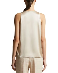 Silk Blend Scoop Neck Camisole