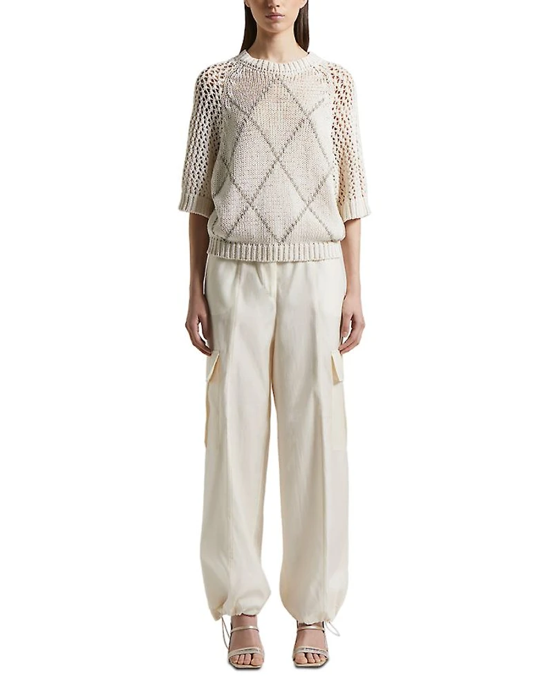 Cotton and Silk Trousers