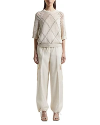 Cotton and Silk Trousers