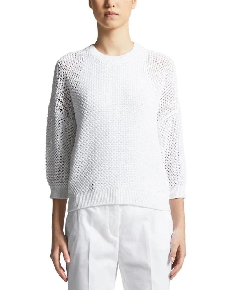 Knitted 3/4 Sleeve Sweater