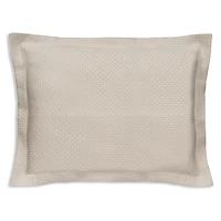 Dea Luxury Linens Villa Seta Cotton-Silk Matelasse Standard Sham