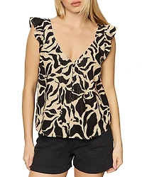 Sanctuary The Time Off Cap Sleeve Blouse