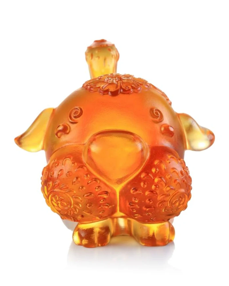 Prosperity Comes Along - Year of the Dog Zodiac Crystal Figurine