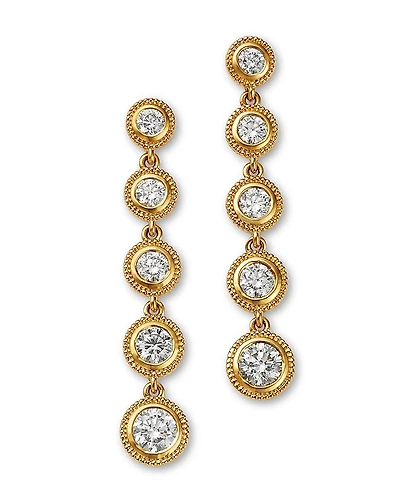 Bloomingdale's Fine Collection Diamond Bezel Drop Earrings