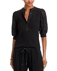 Six Fifty Kaleigh Mixed Media Tee