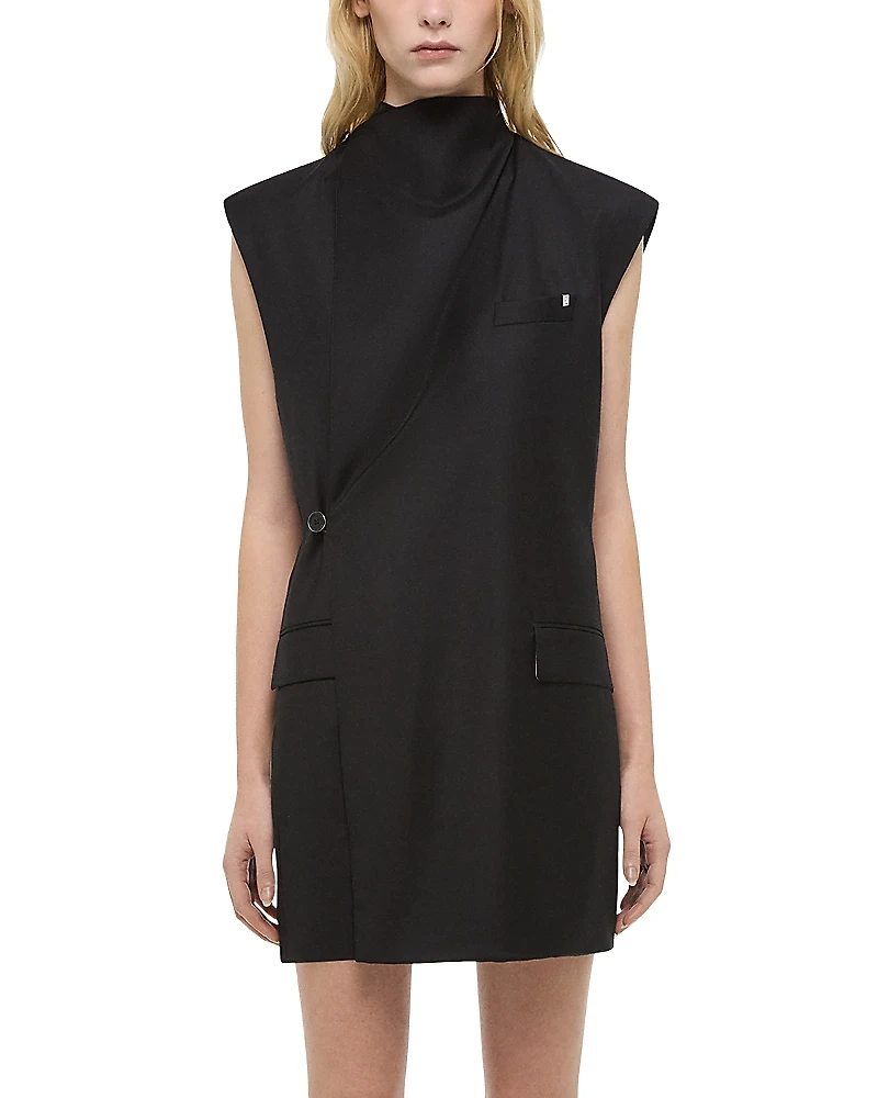 Helmut Lang Cowl Neck Blazer Dress