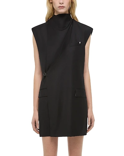 Helmut Lang Cowl Neck Blazer Dress