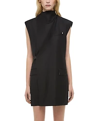 Helmut Lang Cowl Neck Blazer Dress