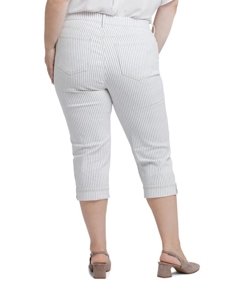 Marilyn Straight Leg Crop Jeans Palencia Stripe