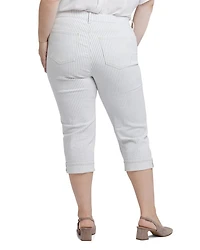 Marilyn Straight Leg Crop Jeans Palencia Stripe
