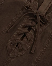 Tia Lace Up Shift Dress