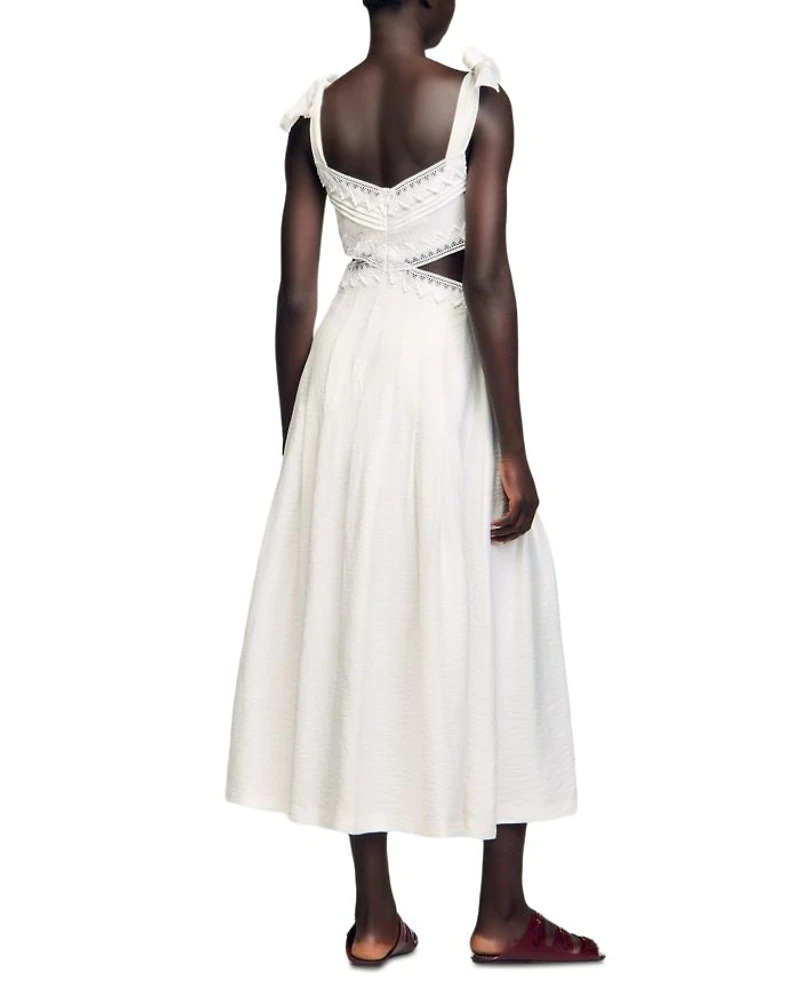 Solena Lace Trim Maxi Dress